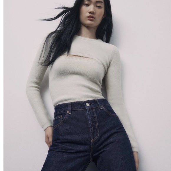 Zara Arm Warmer Sweater ZARA CABLE KNIT ARM WARMER SWEATER XS-S